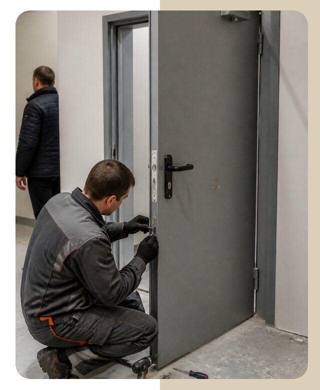 Ремонт противопожарной двери в Курганинске по цене 6761 р. | ДвериЛегко-Кгн